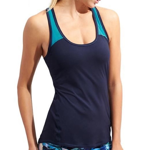 ATHLETA Chi Mesh Racerback Tank Top Size M - Picture 1 of 9